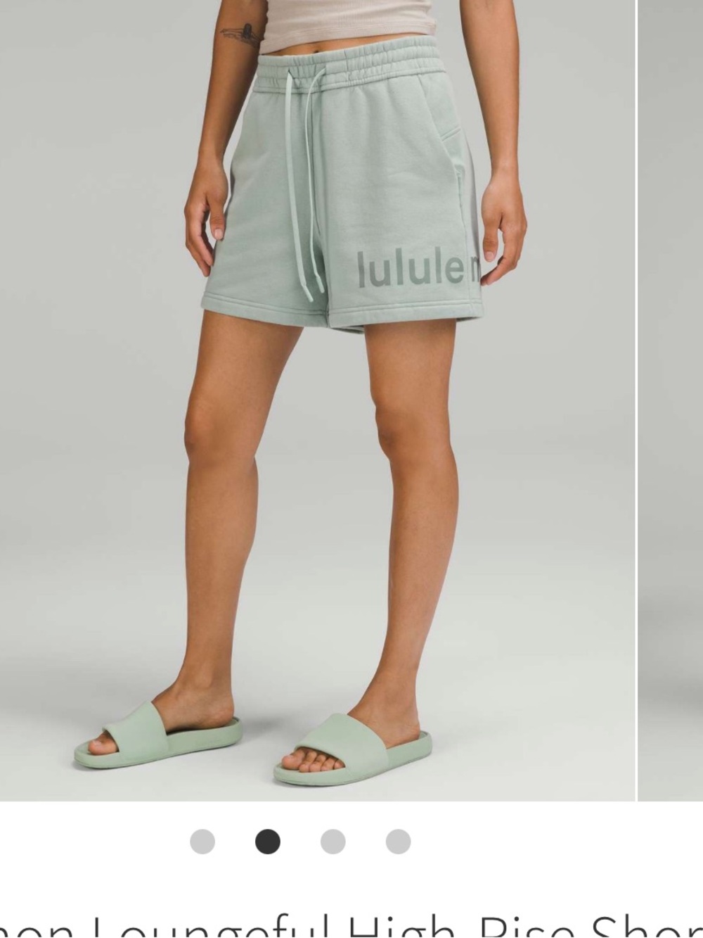 Lululemon loungeful HR Graphic shorts in “silver Blue” size 12 like NEW